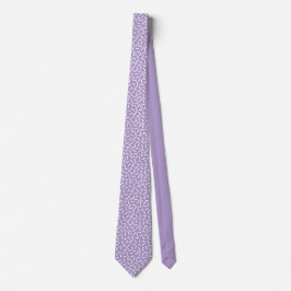 Gravata Moderno branco & roxo