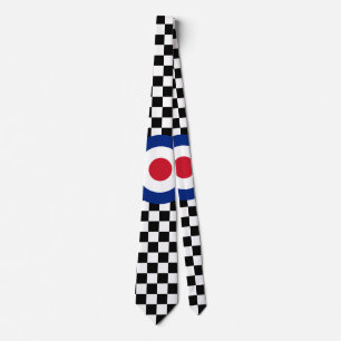 Gravata Modificação de competência preta Checkered do a