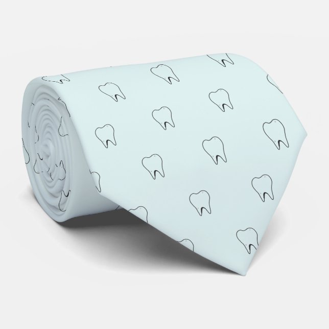 Gravata Molar Teeth Neck Tie (Rolled)