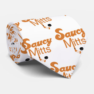 Gravata Molcy Mitt Hockey Tie Orange