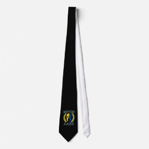 Gravata Molon Labe Spartan Armor Laurels Amarelo Azul Deco