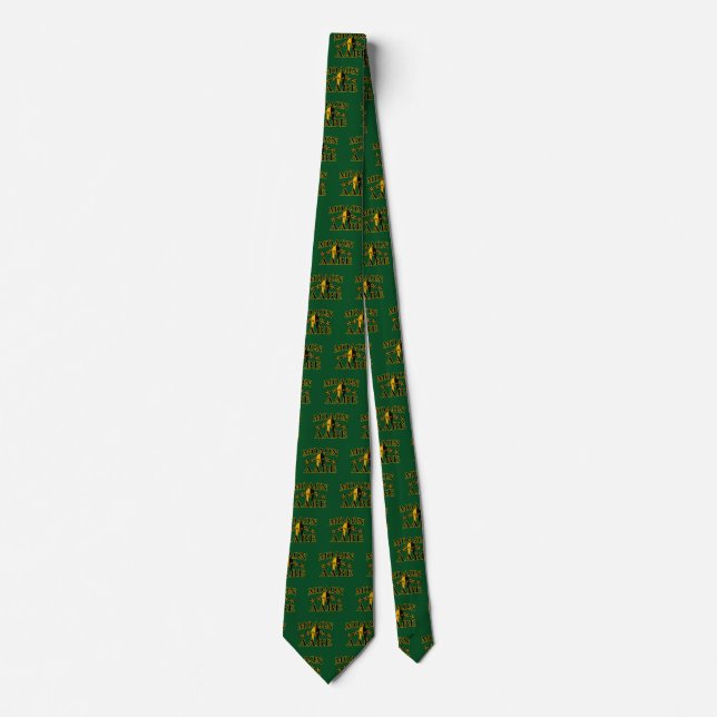Gravata Molon Labe Spartan Warrior 5 estrelas verde (Frente)