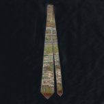 Gravata Monet French Bridge Art Tie<br><div class="desc">Pintura do mosteiro monet - Esta pintura impressionista da Ponte Japonesa em Giverney France é feita pelo famoso artista Claude Monet,  pintada em 1899. Mostra uma passarela japonesa sobre um lago de lírio d'água.</div>