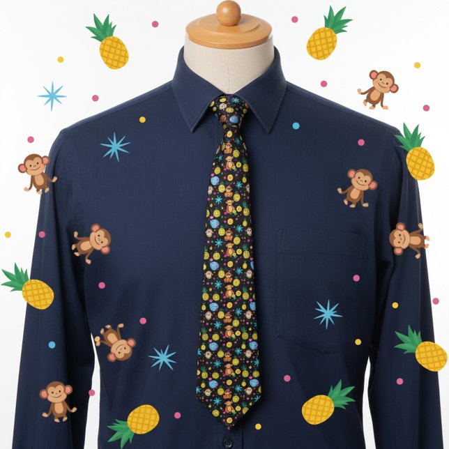 Gravata Monkey Business Pattern (Criador carregado)