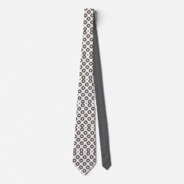 Gravata Monocromática com Estampa de Diamante