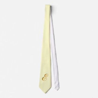 Gravata Monograma Amarelo Tie