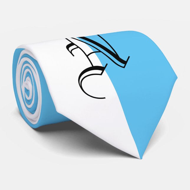 GRAVATA MONOGRAMA-BRANCO E QUALQUER COR — PLANO DE BASE AL (Rolled)