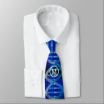 Gravata Monograma DNA ID Science<br><div class="desc">Personalize o monograma para criar uma gravata inspirada em ciência legal,  moderna e divertida projetada como presente para todos os médicos,  cientistas,  professores de ciência,  estudantes de ciência,  enfim,  qualquer geek de ciência em sua vida (e isso inclui você)! Projetado pela Science Geekness © em http://www.zazzle.com/sciencegeekness*</div>
