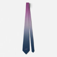 Monograma do céu azul e roxo