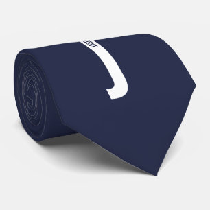 Gravata Monograma e Nome de Negrito Personalizado Moderno