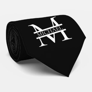 Gravata Monograma e Nome Elegante Personalizado