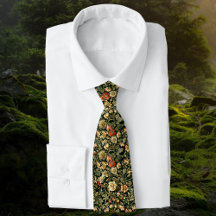 Monograma Floral Verde Inspirado em William Morris