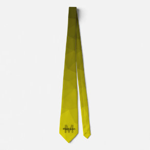 Gravata Monograma geométrico com padrão de malha ombre esc