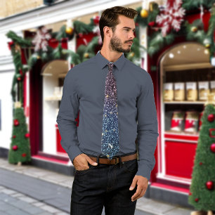 Gravata Monograma Personalizado de Ombre de Natal