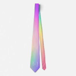 Gravata Monograma Psicodélico Colorido Presente Masculino