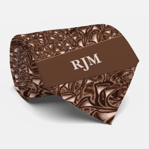 Gravata Monogrammed de Paisley do creme do
