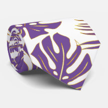 Monstera tropical púrpura e palmeiras