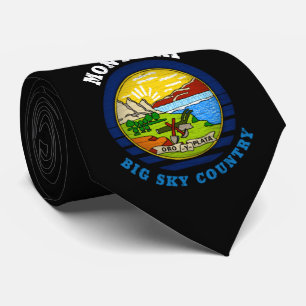 GRAVATA MONTANA BIG SKY STATE FLAG