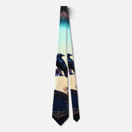 Gravata Moonlit Raven | Suite de Noiva Floral Gótica.