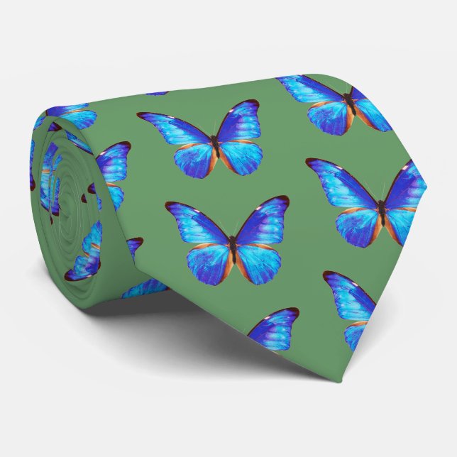 Gravata Morpho Butterfly (Rolled)