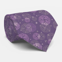 Motif do Círculo Étnico Roxo Elegante
