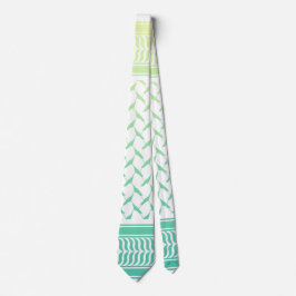 Gravata Motivo Kuffiyeh Palestino Amarelo Limão Verde Ment