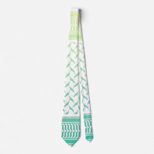 Gravata Motivo Kuffiyeh Palestino Amarelo Limão Verde Ment