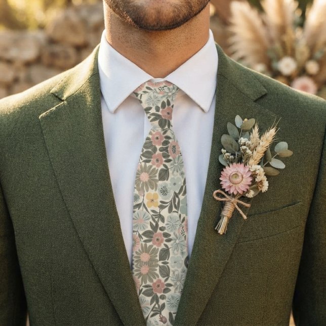 Gravata Motivos Florais (Criador carregado)