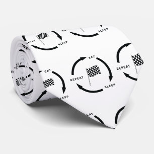 Gravata Motores Esporte Dormir Repetir Dito de Fã de Espor