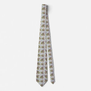 Gravata Mulher Floral Vintage