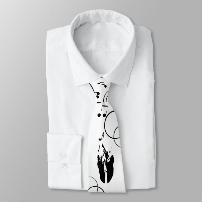 Gravata Música jazz da trombeta da seção do chifre (Amarrado)