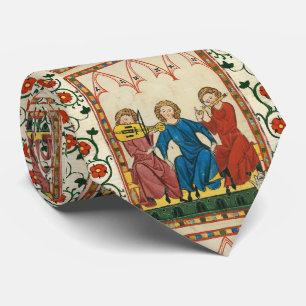 GRAVATA MÚSICA MÉDIA E MÚSICOS, MINIATURA ANTI-QUE