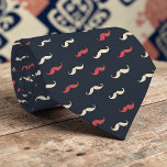 Gravata Mustache Pattern Necktie Tie<br><div class="desc">This stylish necktie features a playful mustache pattern,  making it a unique and memorable accessory for any dapper gentleman. Perfect for adding a touch of personality to your everyday look or as a thoughtful gift for the men in your life.</div>