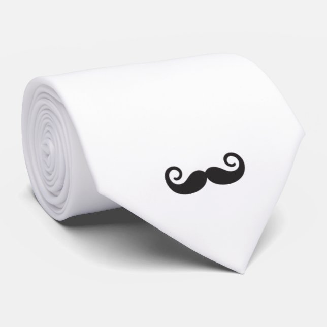 Gravata Mustache Tie (Rolled)