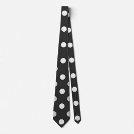 Gravata Na moda Black Dot Neck tie