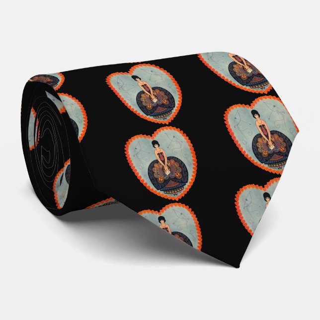 Gravata Namorados Art Deco (Rolled)