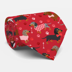 Gravata Namorados Dachshund Neck Tie