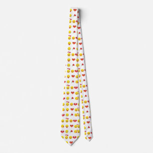Gravata Namorados Emojis menswear mens nectie pescoço