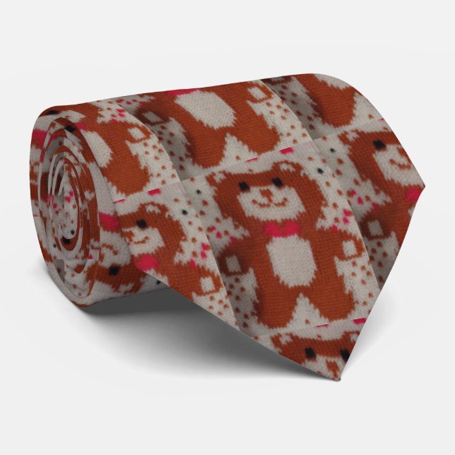 Gravata Namorados XMas como fixação do kit grande do urso  (Rolled)