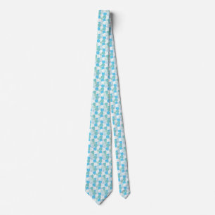 Gravata Nantucket Scallop Shell tie - beach glass colors