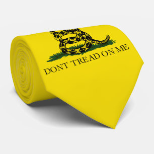Gravata Não Pise em Mim bandeira de Gadsden