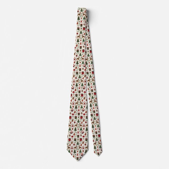 Gravata Natais vintages Tie (Frente)