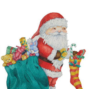 Gravata Natal bonito do pai com o saco e os presentes