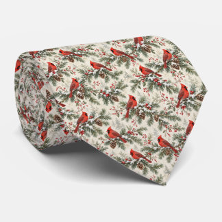 Gravata Natal Cardinal Evergreen Botânico de Inverno