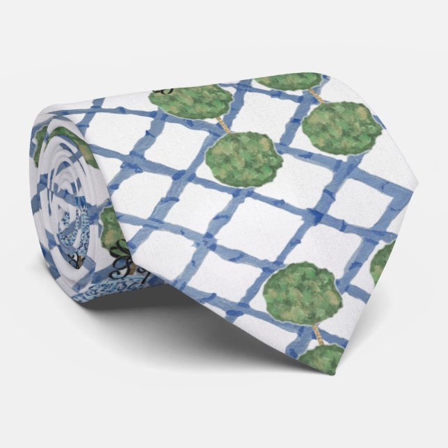 Gravata Natal Chinoiserie Bamboo Topiaries Topiary Ne (Rolled)