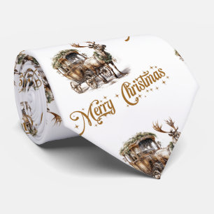 Gravata Natal clássico e verde-pastel e ouro