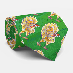 Gravata Natal De Frango Em Verde