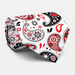 Gravata Natal do País de Paisley Red Bandana