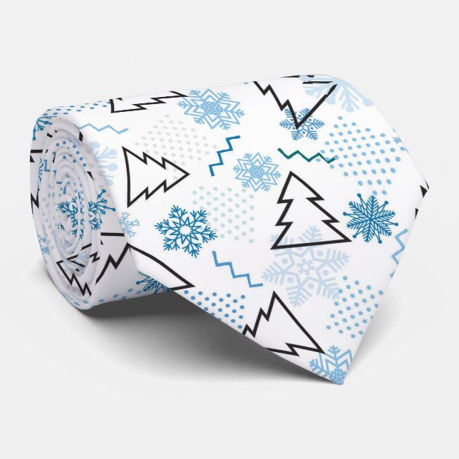Gravata Natal E Pescoço De Design Ano Novo (Rolled)