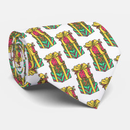 Gravata Natal Empilhado Apresenta Natal Empilhado